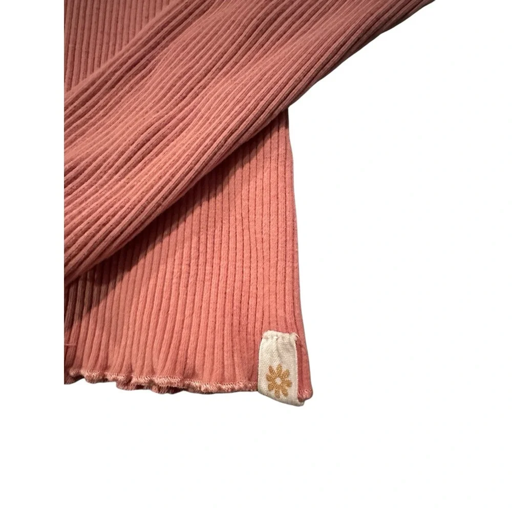 Cotton On Kids Ribbed Thread Crew Neck Sweater Long Sleeve Girls Sz 8 Mauve‎ EUC